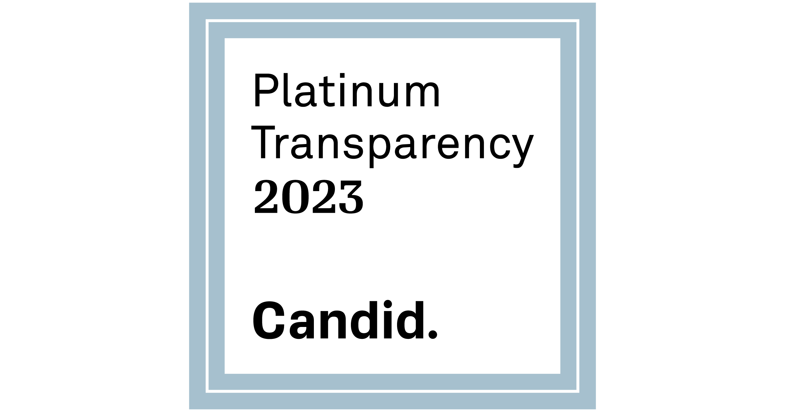 Candid Platinum Seal of Transparency 2023