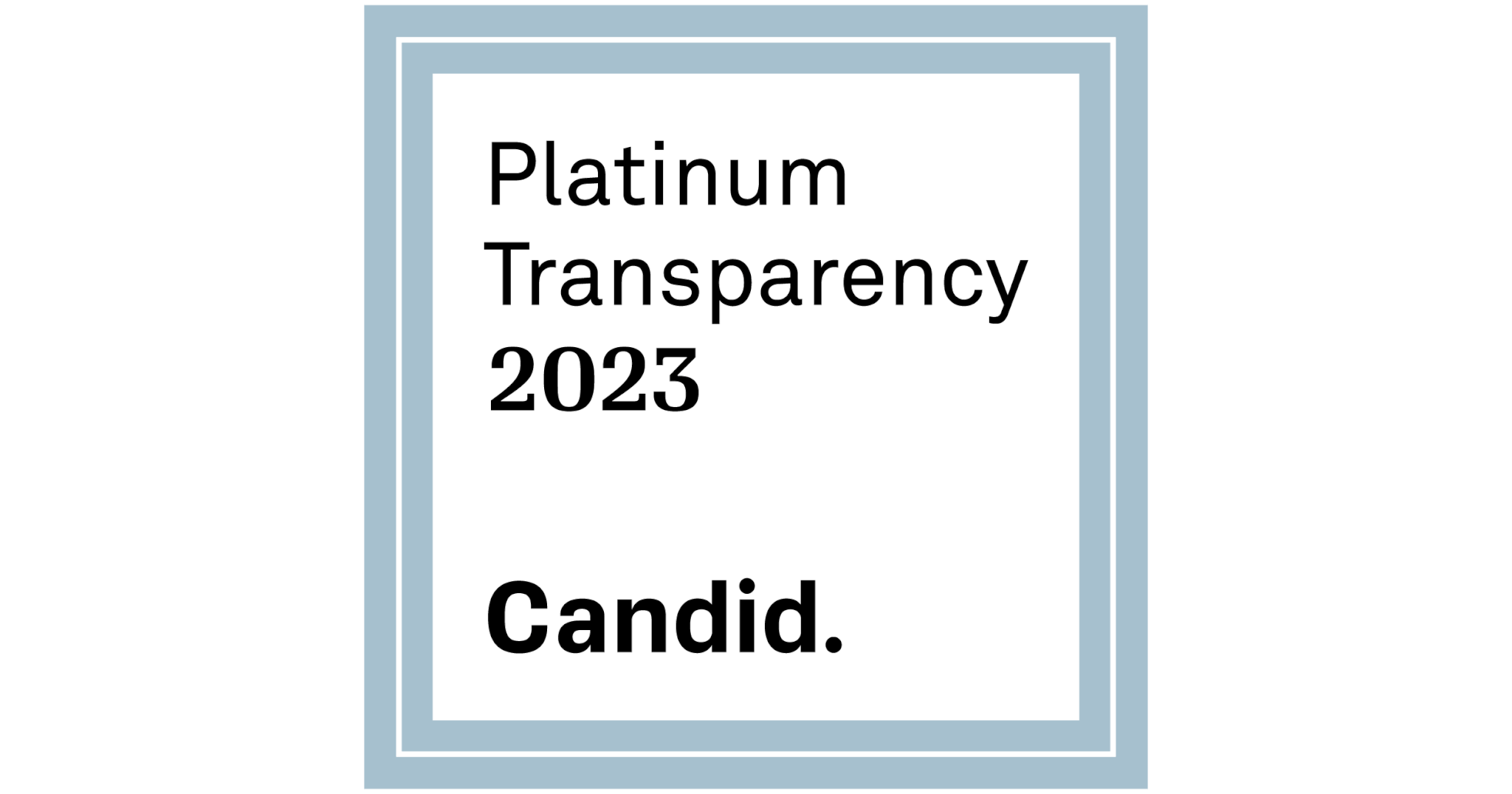 Candid Platinum Seal of Transparency 2023